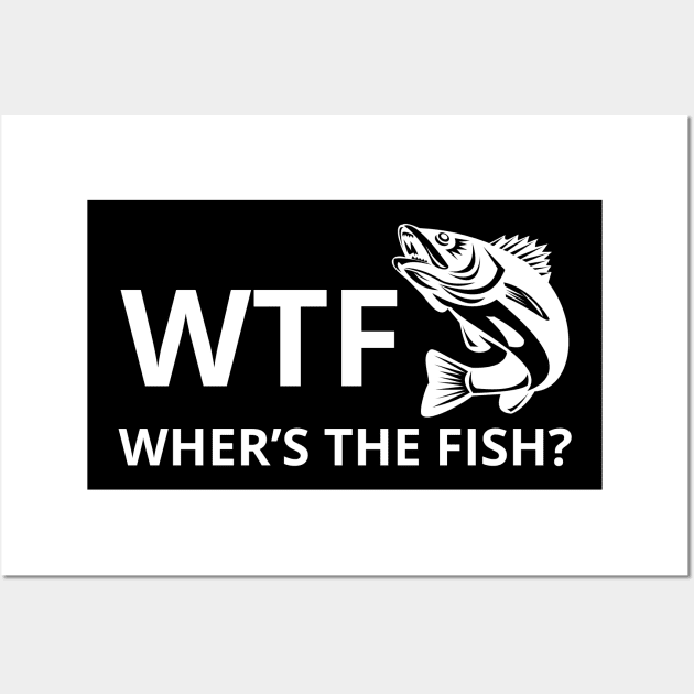 WTF Where’s The Fish Wall Art by chems eddine